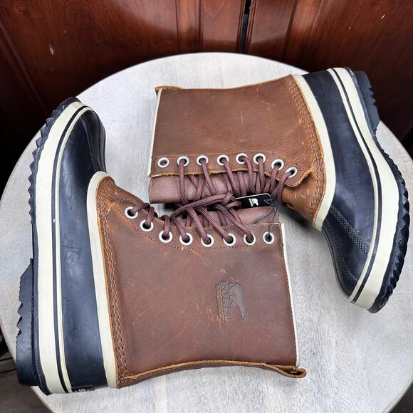 Sorel Womens 1964 Premium Leather Duck Boots Size 8.5 Waterproof Winter Boot New - Picture 12 of 14